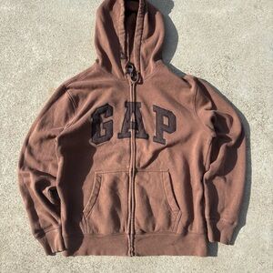 GAP Chocolate Brown Zip-Up Hoodie